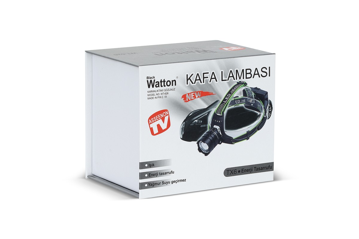 TX6 LED Şarjlı Kafa Lambası Güçlü Aydınlatma Yüksek Performans