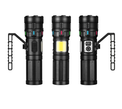 15.000 LÜMEN TG+COB LED ŞARJLI EL FENERİ WATTON WT-703