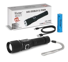 CREE TG LED 1000 LÜMEN GÖSTERGELİ FONKSİYONEL EL FENERİ WATTON WT-732