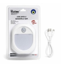 HAREKET SENSÖRLÜ USB ŞARJLI LED LAMBA WT-739