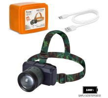 4200 LÜMEN ŞARJLI SENSÖRLÜ GÖSTERGELİ KAFA LAMBASI WATTON WT-719