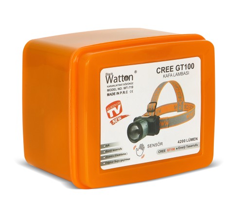 4200 LÜMEN ŞARJLI SENSÖRLÜ GÖSTERGELİ KAFA LAMBASI WATTON WT-719