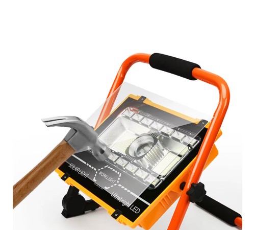 P70 LED +176 SMD +11+11 LED ŞARJLI PROJEKTÖR Watton Wt-734 Solar Panel