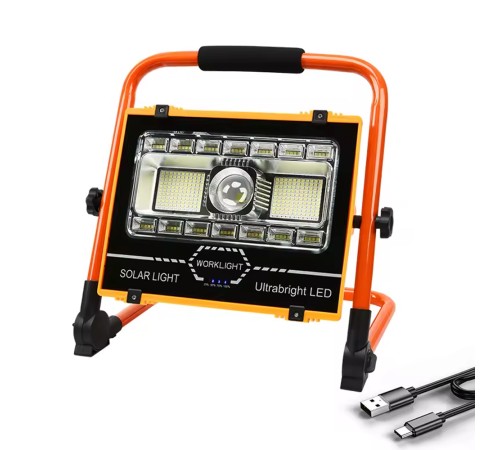 P70 LED +176 SMD +11+11 LED ŞARJLI PROJEKTÖR Watton Wt-734 Solar Panel