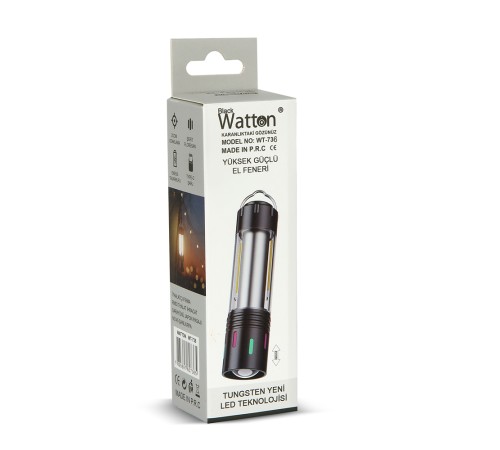 TG LED ŞARJLI KAMP LAMBASI ORTAM ODAK AYDINLATMA WATTON WT-736