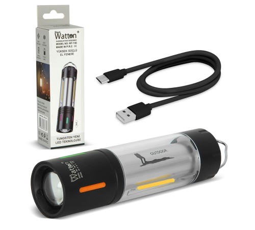 TG LED ŞARJLI KAMP LAMBASI ORTAM ODAK AYDINLATMA WATTON WT-736