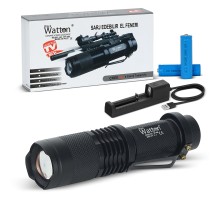 Orijinal 800 Lümen T6 Şarjlı LED El Feneri – Uzun Menzilli Profesyonel Model WT-086 