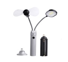 Şarjlı Pervaneli Mıknatıslı LED Masa Lambası Taşınabilir Çok Fonksiyonlu Aydınlatma WT-093